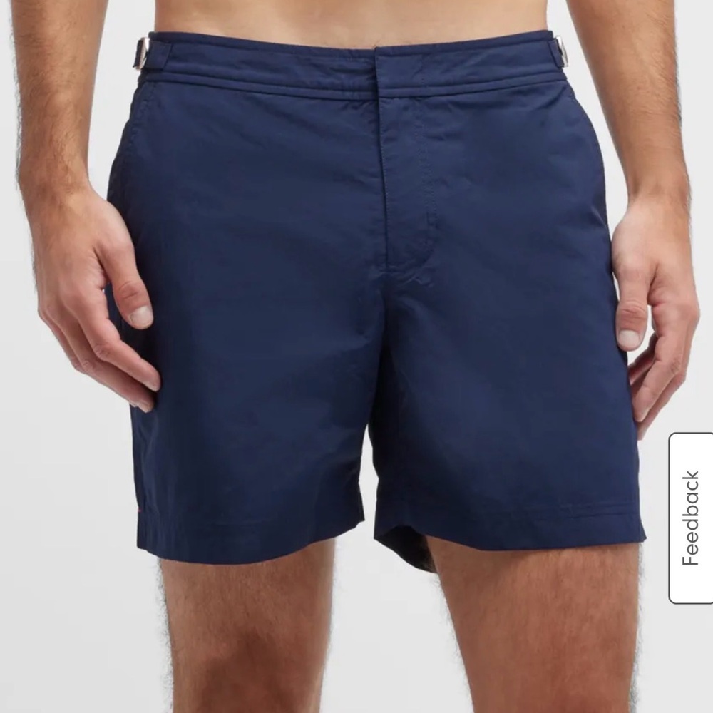 Orlebar Brown Classic Blue Swim Trunks - Picture 3 of 7